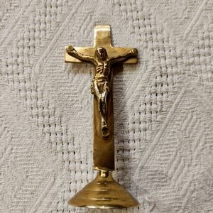Vintage Solid Brass Crucifix